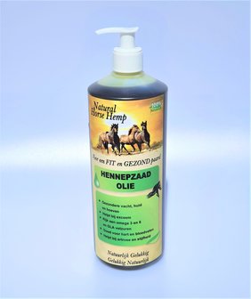 Hennepzaad olie voor paarden