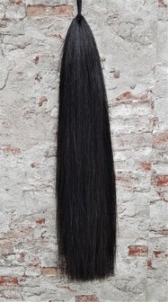 PEX inzetstaart natuurlijk zwart, 85 cm.